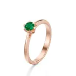 Pierścionek z różowego złota ze szmaragdem AJPZ_020